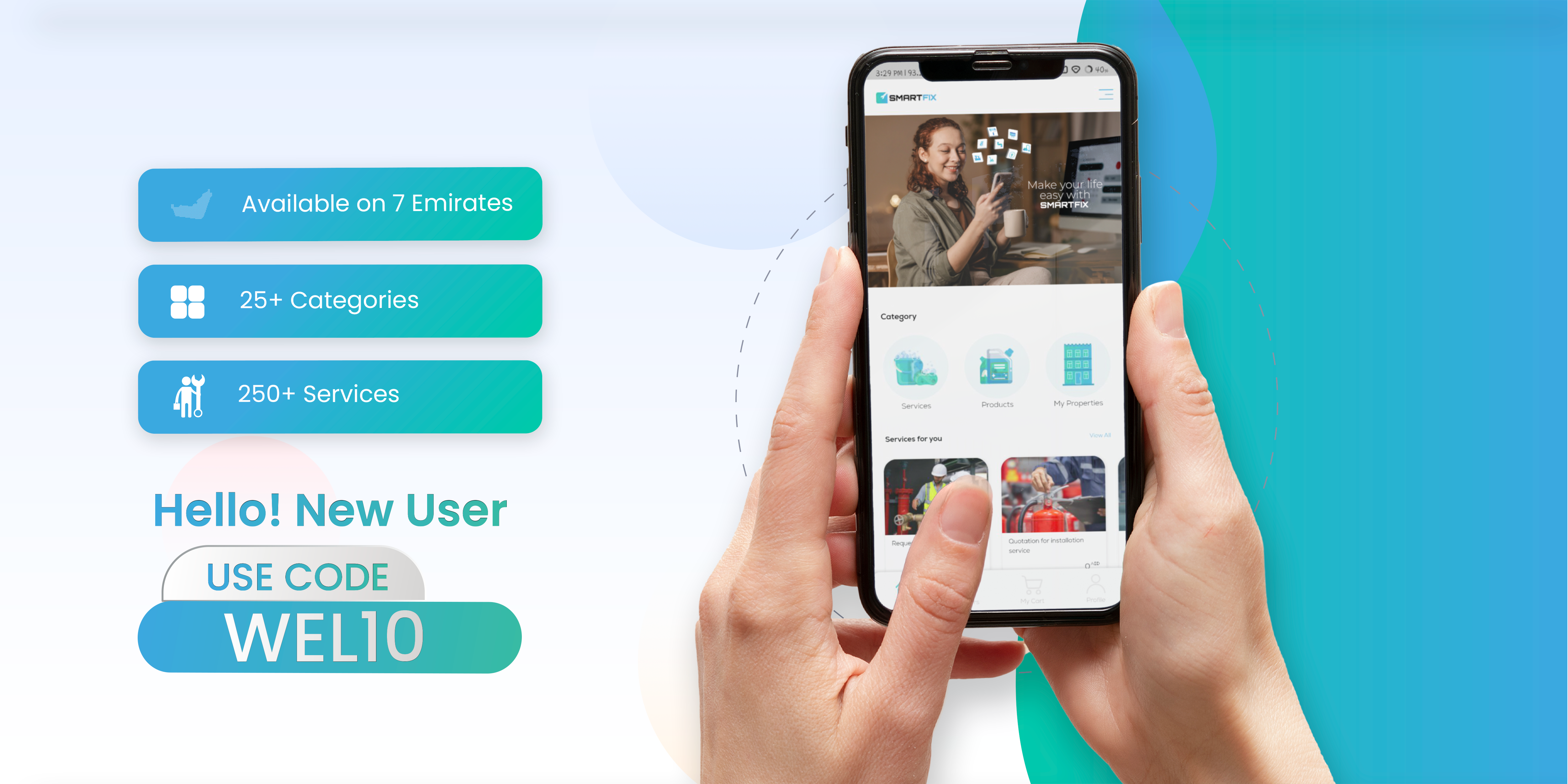 Smartfix UAE- Get all kinds of home services in one App